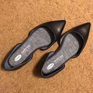 Dr Scholls black d’Orsay Memory Foam flats